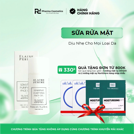 ELAINE PERINE SENSITIVE PURIFYING FACE GEL - Sữa Rửa Mặt Dạng Gel Dịu Nhẹ Cho Mọi Loại Da