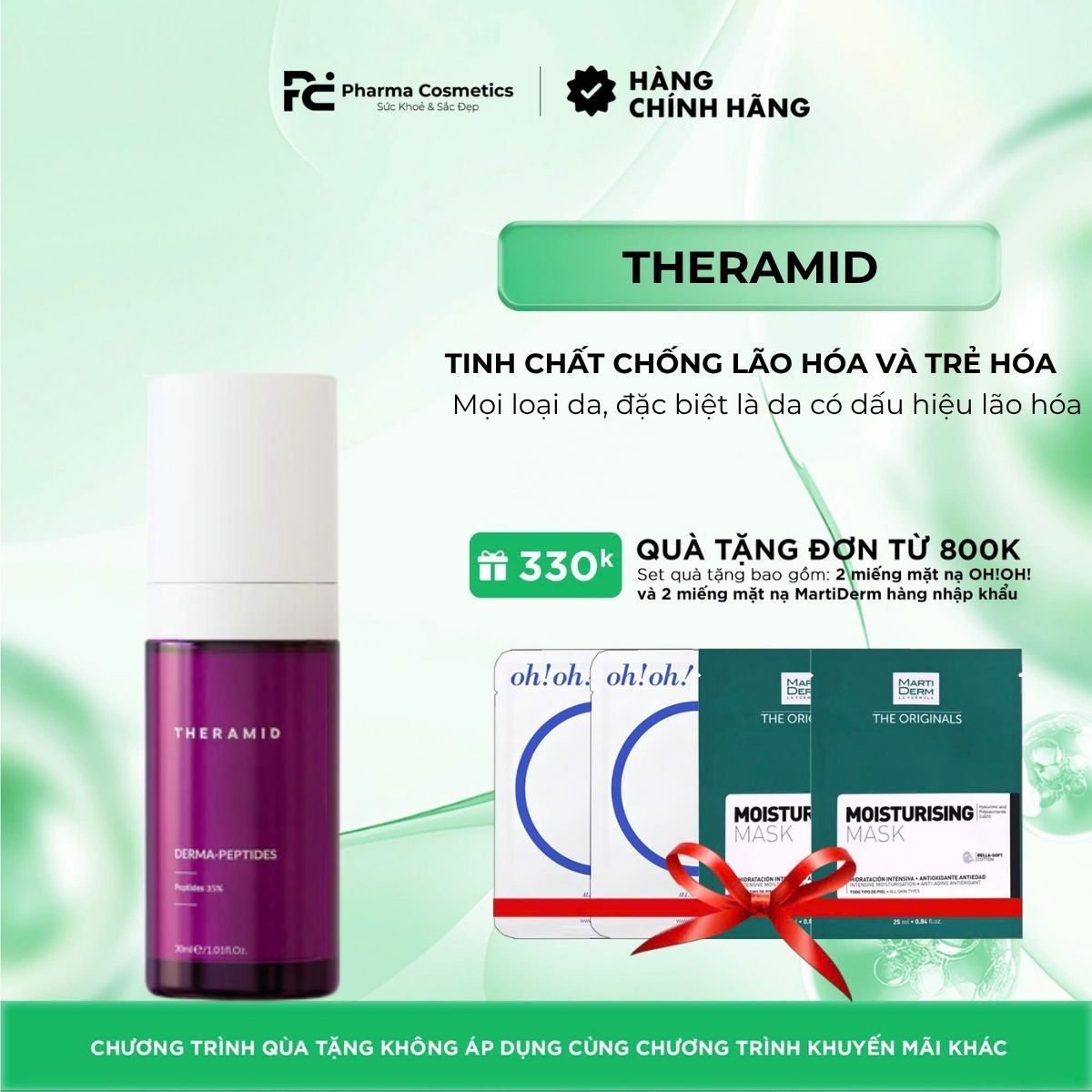 THERAMID DERMA-PEPTIDES / TINH CHẤT CHỐNG LÃO HÓA VÀ TRẺ HÓA LÀN DA