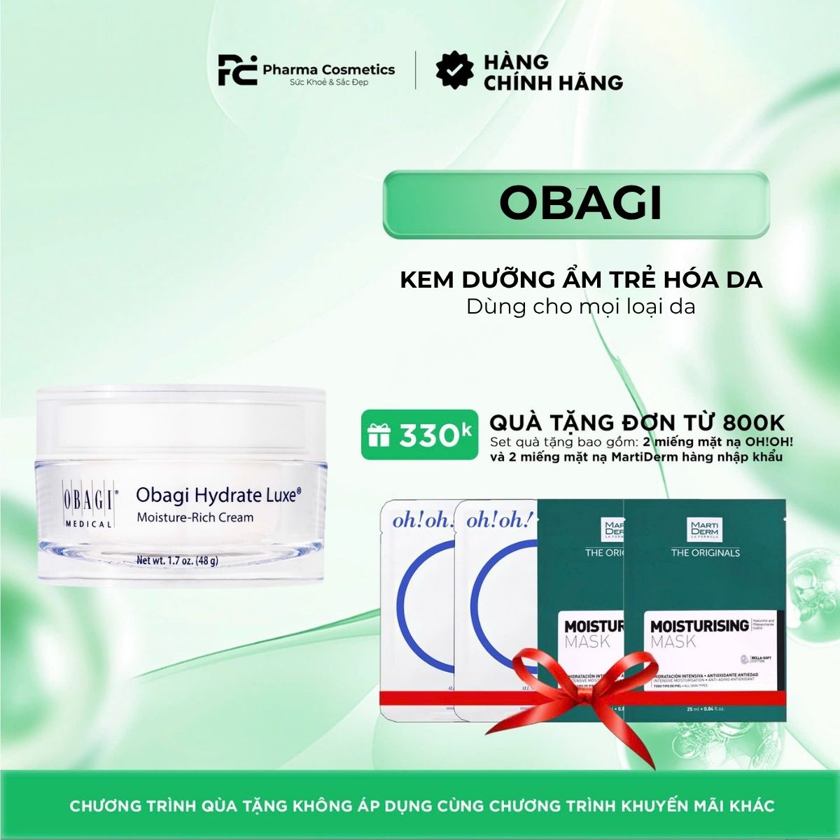Obagi Hydrate Luxe Moisture-Rich Cream / KEM DƯỠNG ẨM, TRẺ HÓA DA