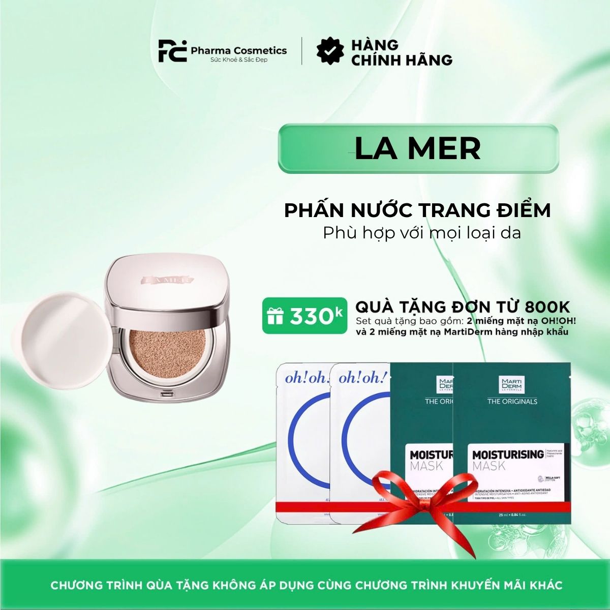 LA MER THE LUMINOUS LIFTING CUSHION FOUNDATION SPF20 / PHẤN NƯỚC TRANG ĐIỂM
