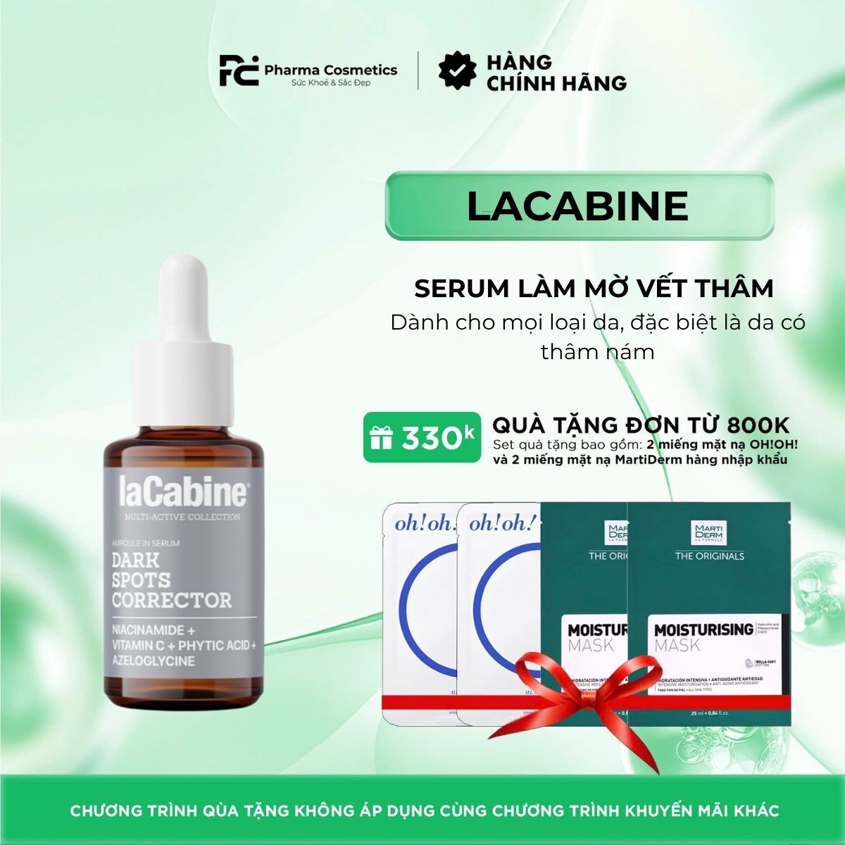 LACABINE Dark Spots Corrector Serum / TINH CHẤT LÀM MỜ VẾT THÂM, ĐỀU MÀU VÀ SÁNG DA