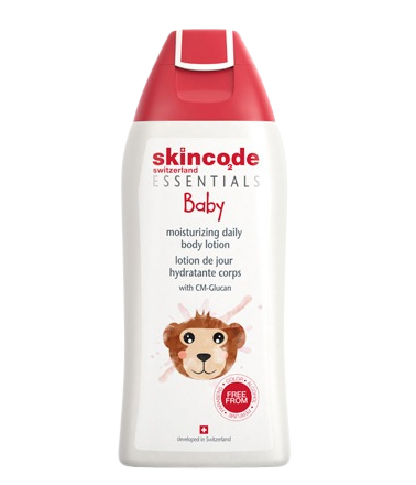 SKINCODE ESSENTIALS BABY MOISTURIZING DAILY BODY LOTION / LOTION DƯỠNG ẨM VÀ BẢO VỆ DA TOÀN DIỆN CHO TRẺ