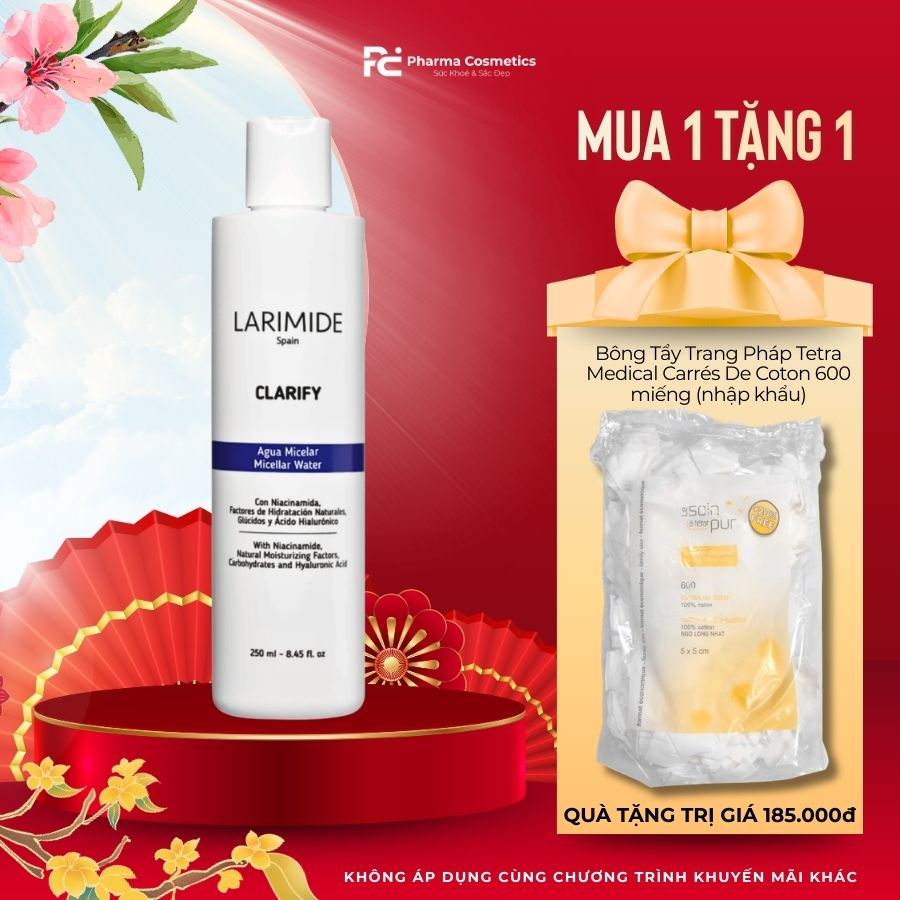 LARIMIDE CLARIFY LARIMIDE / NƯỚC TẨY TRANG ĐA NĂNG NIACIN 3% 
