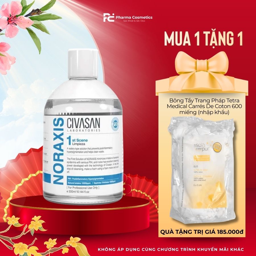 Civasan Noraxis 1st Scene – Nước Tẩy Trang Cấp Ẩm & Tăng Cường Miễn Dịch Cho Da