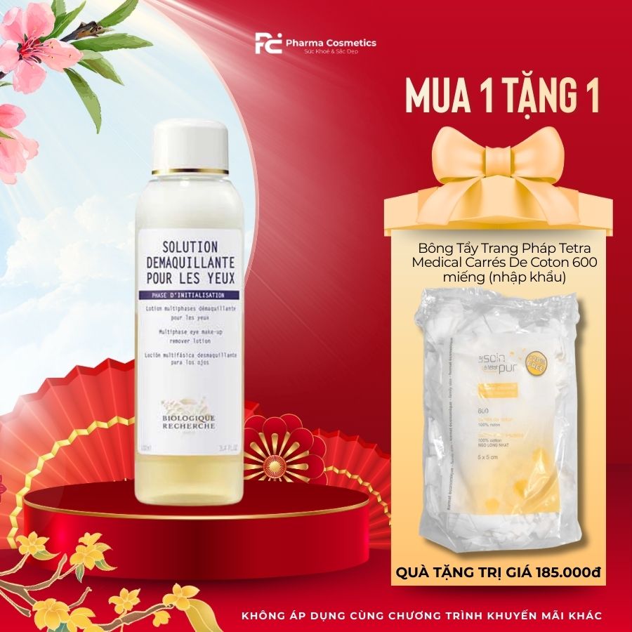 BIOLOGIQUE RECHERCHE SOLUTION DÉMAQUILLANTE POUR LES YEUX / DUNG DỊCH TẨY TRANG MẮT  ( 100ML)