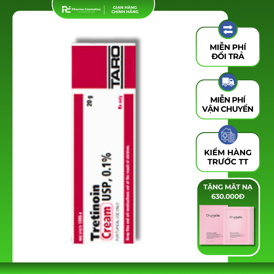 TRETINOIN TARO CREAM USP: Liệu Pháp Đặc Trị Mụn, Nếp Nhăn & Sắc Tố Với Hiệu Quả Đã Được FDA Công Nhận