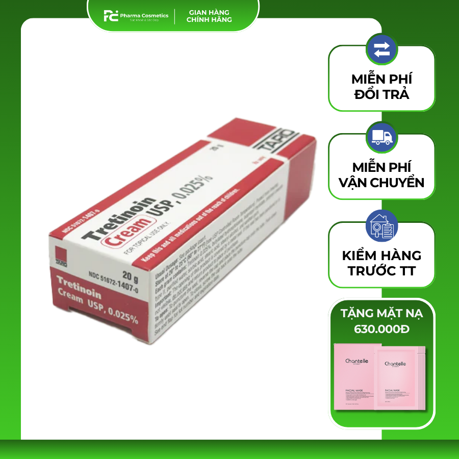 TRETINOIN TARO CREAM USP: Liệu Pháp Đặc Trị Mụn, Nếp Nhăn & Sắc Tố Với Hiệu Quả Đã Được FDA Công Nhận