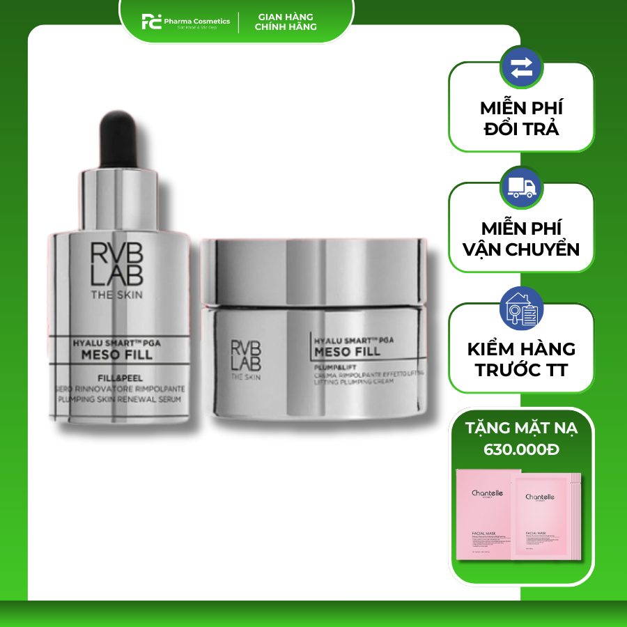 RVB LAB MESO FILL: Bộ Đôi Tái Tạo & Nâng Cơ Chuyên Sâu - Hiệu Ứng "Filler + Botox Like" Cho Làn Da Trẻ Hóa