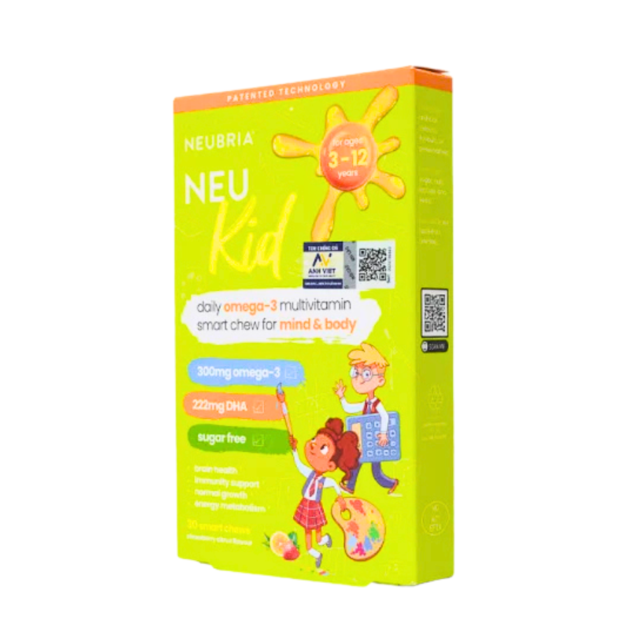 NEUBRIA NEU KID MULTIVITAMIN+OMEGA-3 /  VITAMIN TỔNG HỢP CHO BÉ