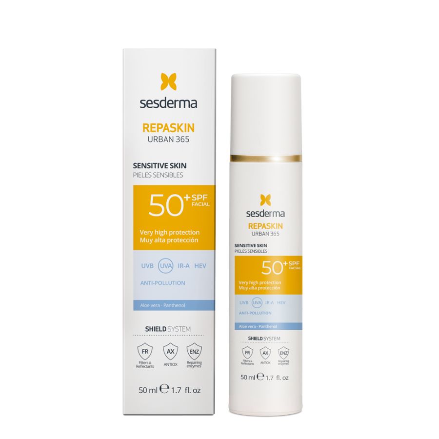 SESDERMA REPASKIN URBAN 365 SENSITIVE SKIN SPF 50+: Kem Chống Nắng Phổ Rộng Bảo Vệ & Phục Hồi Da Nhạy Cảm