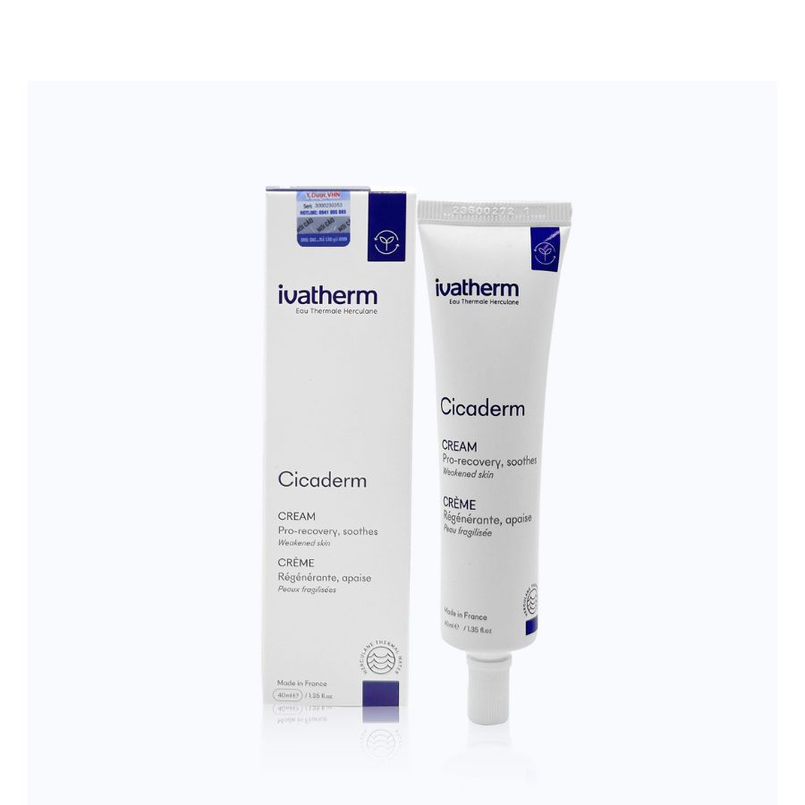Ivatherm Cicaderm Cream: Kem Tái Tạo Da Chuyên Biệt - Phục Hồi Tổn Thương & Ngăn Ngừa Sẹo