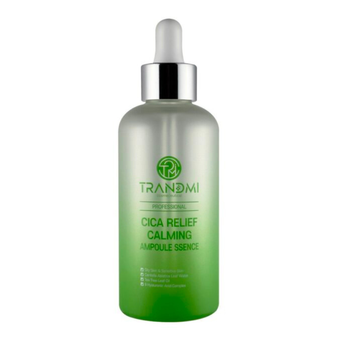 TRANDMI CICA RELIEF CALMING AMPOULE SSENCE / TINH CHẤT ĐIỀU TRỊ MỤN KHÁNG VIÊM, KHÁNG KHUẨN ĐIỀU TIẾT BÃ NHỜN
