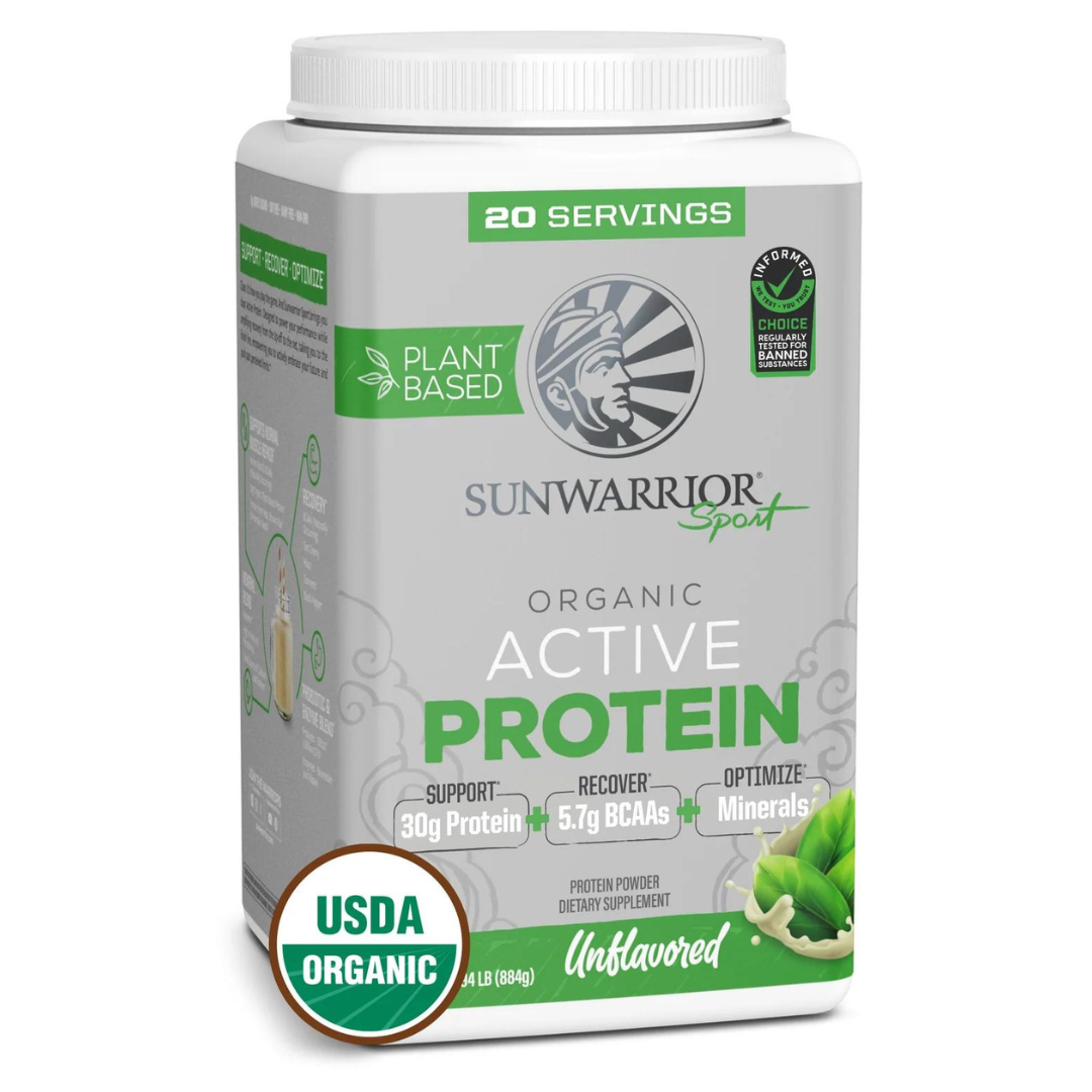 SUNWARRIOR ORGANIC ACTIVE PROTEIN UNFLAVORED / PROTEIN THỰC VẬT HỮU CƠ ( KHÔNG VỊ)