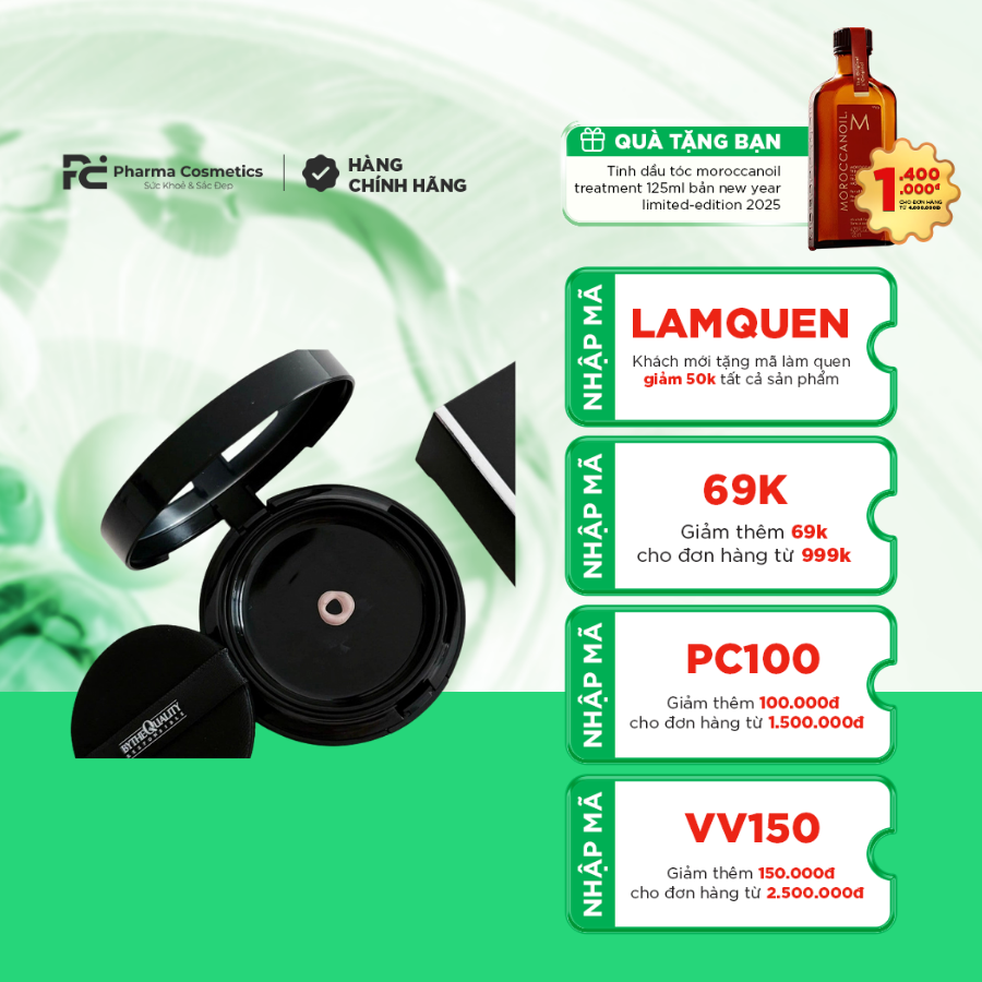 BYTHE QUALITY BB CUSHION CLASSIC: Cushion 3 trong 1 - Trang Điểm, Chống Nắng & Dưỡng Da