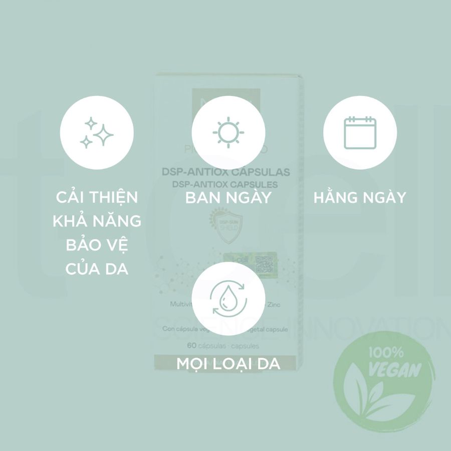 MARTIDERM PIGMENT ZERO DSP ANTIOX CAPSULES / VIÊN UỐNG CHỐNG NẮNG THUẦN CHAY ( PHIÊN BẢN MỚI)