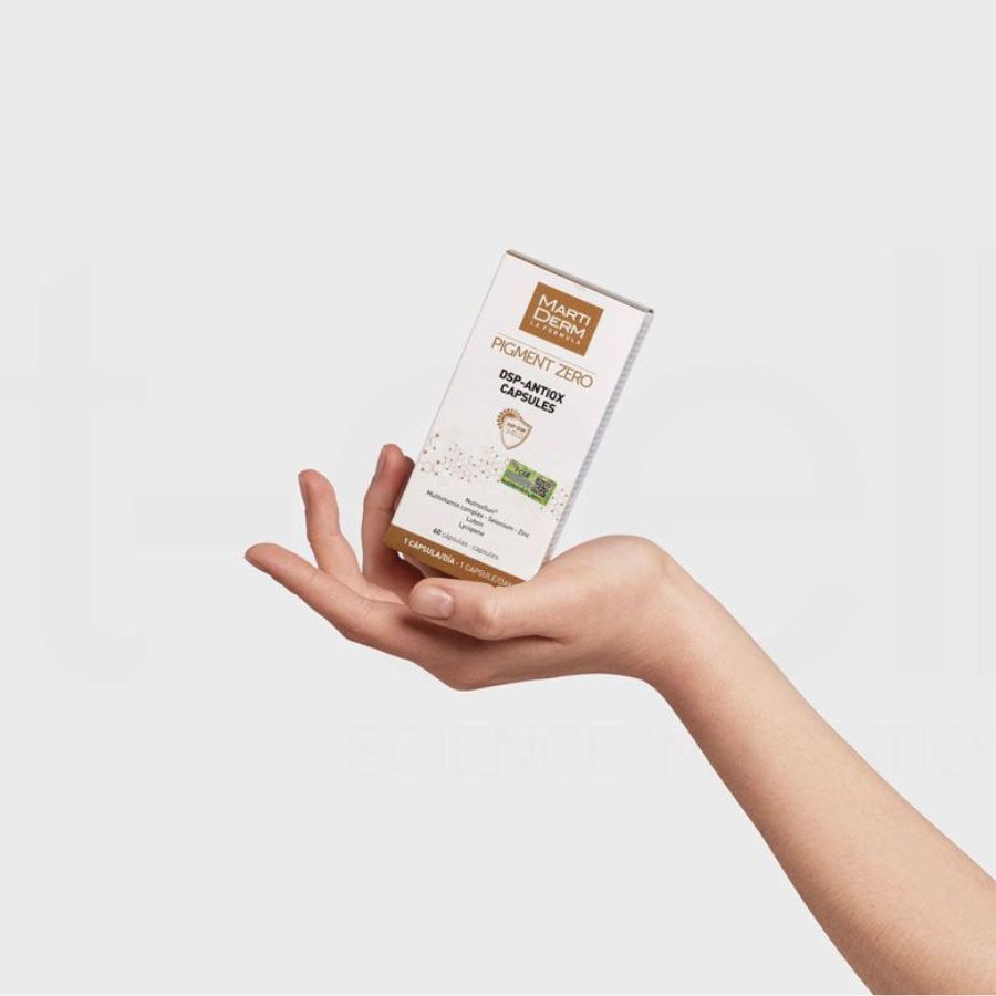 MARTIDERM PIGMENT ZERO DSP ANTIOX CAPSULES / VIÊN UỐNG CHỐNG NẮNG THUẦN CHAY ( PHIÊN BẢN MỚI)