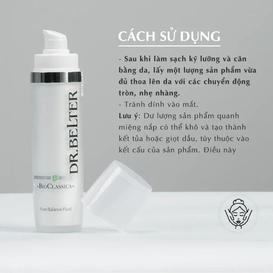 DR.BELTER BIO - CLASSICA PURE BALANCE FLUID/ SỮA DƯỠNG CẤP ẨM , GIẢM VIÊM, ĐIỀU TIẾT DẦU CHỐNG LÃO HÓA 25+