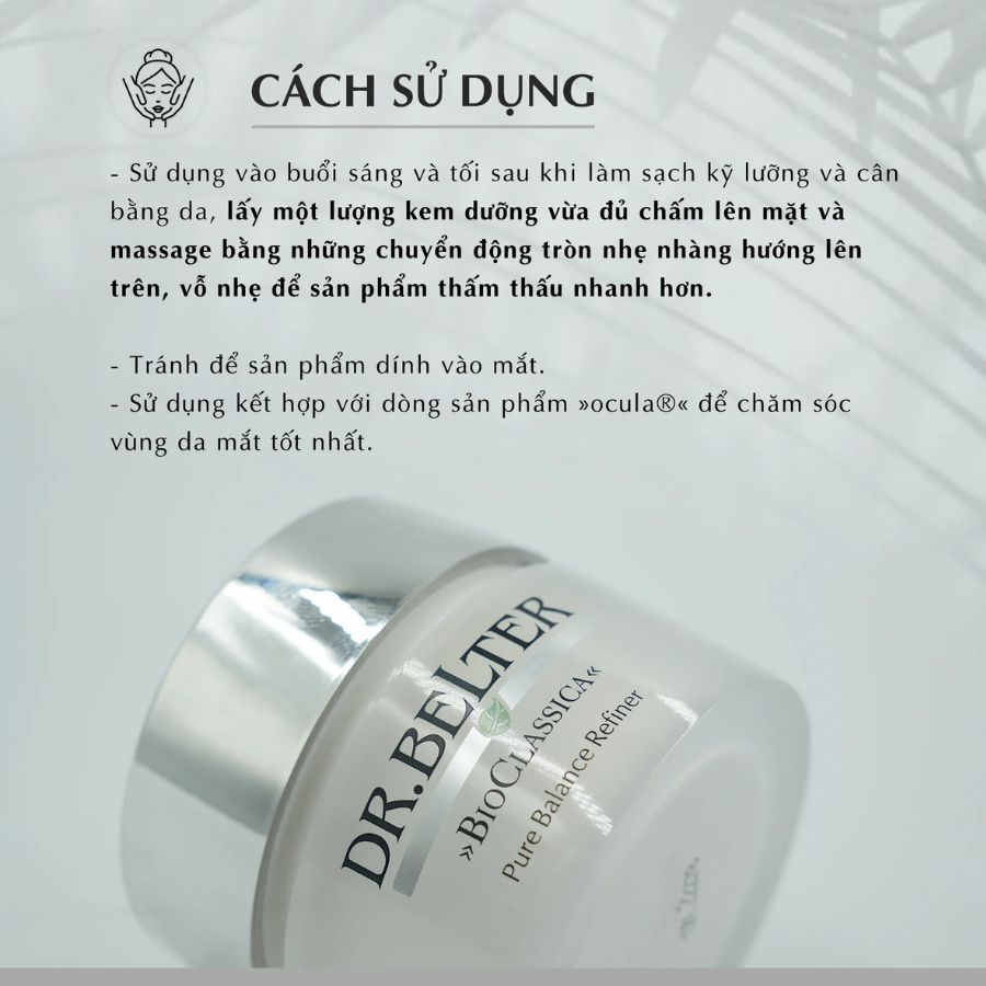 DR.BELTER BIO - CLASSICA PURE BALANCE REFINER/ KEM DƯỠNG ĐIỀU TIẾT DẦU THU NHỎ LỖ CHÂN LÔNG CHO DA 25+ DR.BELTER BIO - CLASSICA PURE BALANCE REFINER