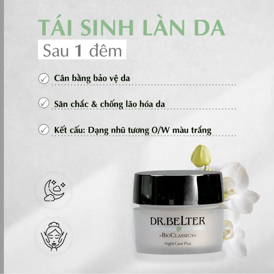 DR.BELTER BIO CLASSICA NIGHT CARE PLUS/ KEM PHỤC HỒI BAN ĐÊM CHO DA THIẾU DƯỠNG CHẤT DR.BELTER BIO CLASSICA NIGHT CARE PLUS