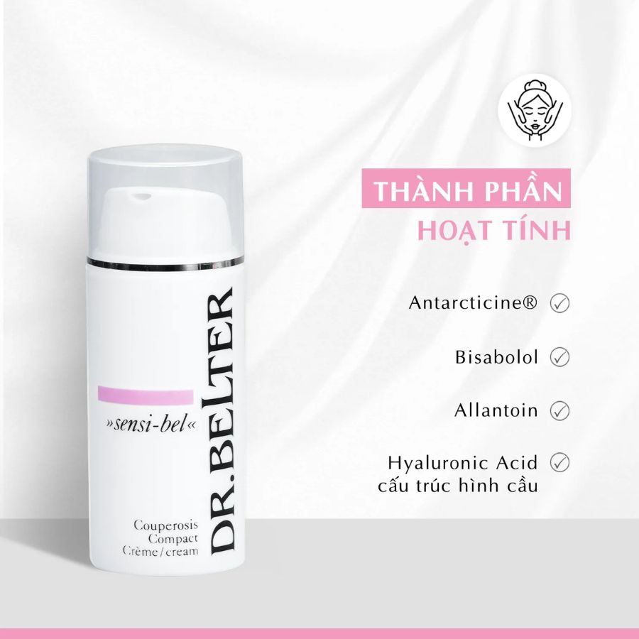 DR.BELTER COUPEROSIS COMPACT CREAM/ KEM ĐẶC TRỊ DA NHẠY CẢM, GIÃN MAO MẠCH DR.BELTER COUPEROSIS COMPACT CREAM