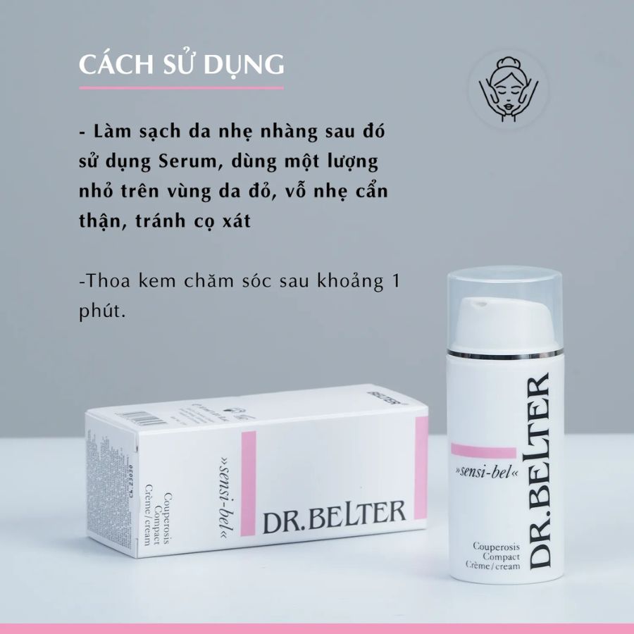 DR.BELTER COUPEROSIS COMPACT CREAM/ KEM ĐẶC TRỊ DA NHẠY CẢM, GIÃN MAO MẠCH DR.BELTER COUPEROSIS COMPACT CREAM