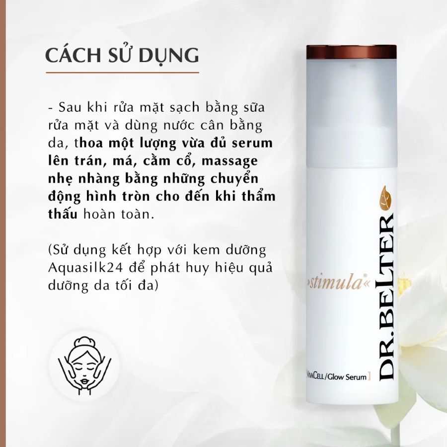 DR.BELTER STIMULA VIVACELL GLOW SERUM/ KEM DƯỠNG CHO DA LÃO HÓA TỪ 35 TUỔI TRỞ LÊN , DA ĐANG ĐIỀU TRỊ CÔNG NGHỆ CAO DR.BELTER STIMULA VIVACELL GLOW SERUM