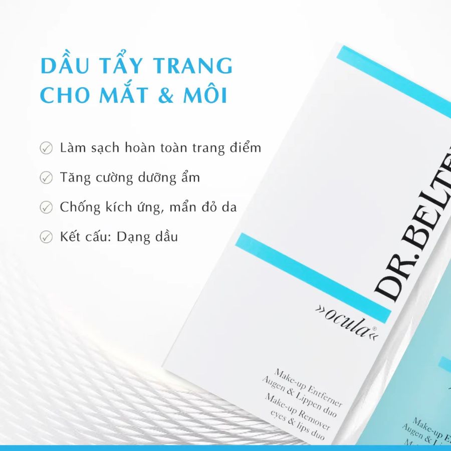 DR.BELTER OCULA MAKE UP REMOVER - EYES & LIPS DUO/ DẦU TẨY TRANG MẮT MÔI DR.BELTER OCULA MAKE UP REMOVER - EYES & LIPS DUO