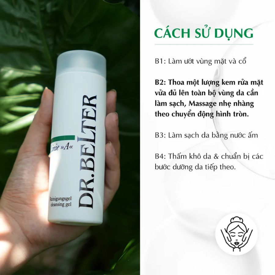 DR.BELTER LINE A CLEANSING GEL/ GEL RỬA MẶT DÀNH CHO DA DẦU CÓ KHẢ NĂNG BỊ VIÊM VÀ MỤN