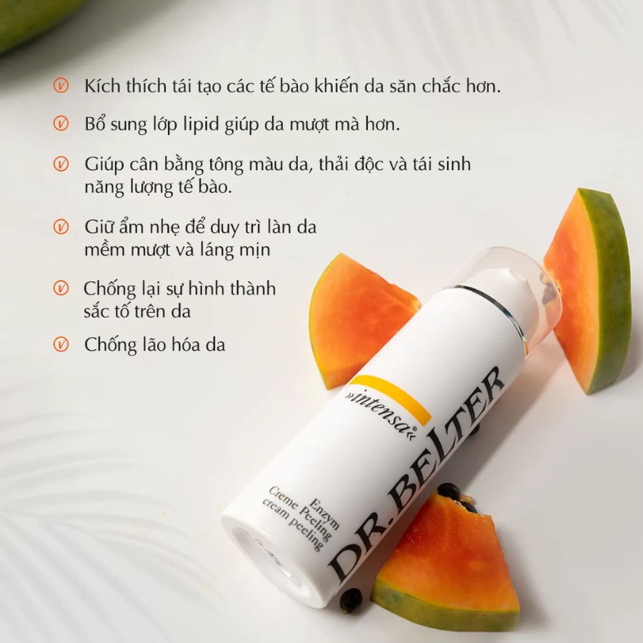 DR.BELTER INTENSA ENZYM CREAM PEELING/ KEM TẨY DA CHẾT ENZYM TÁI TẠO, LÀM SÁNG DA