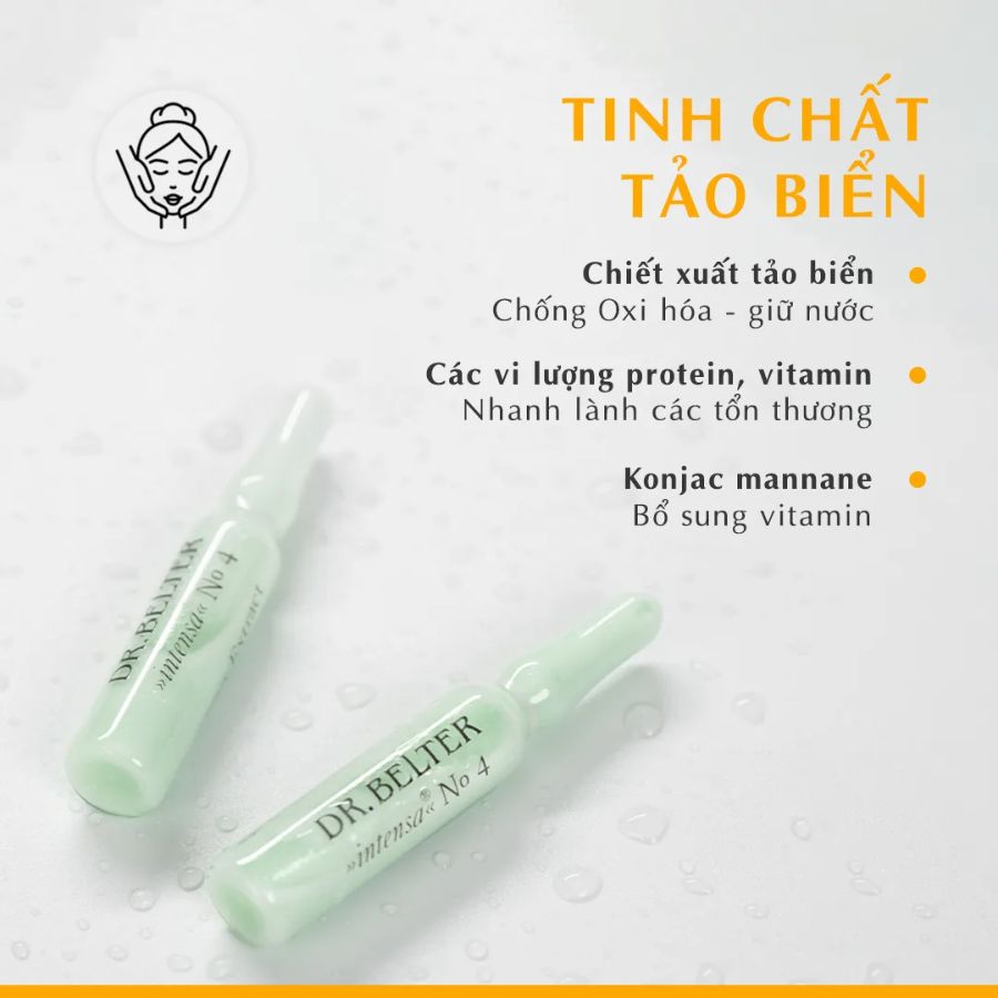 DR.BELTER INTENSA NO.4 SEA - ALGAE EXTRACT/ TINH CHẤT TẢO BIỂN THẢI ĐỘC DA DR.BELTER INTENSA NO.4 SEA - ALGAE EXTRACT