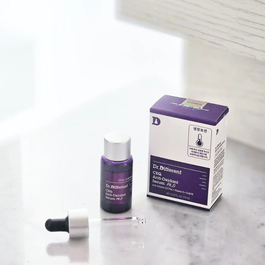 DR.DIFFERENT CEQ ANTI-OXIDANT SERUM PH.D / TINH CHẤT PHÚC HỢP CHỐNG OXY HÓA – LÃO HÓA, SÁNG DA, MỜ THÂM