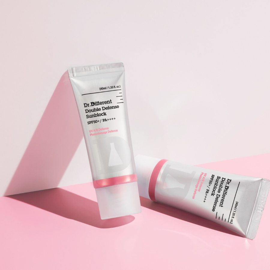 DR.DIFFERENT DOUBLE DEFENSE SUNBLOCK SPF50 / KEM CHỐNG NẮNG