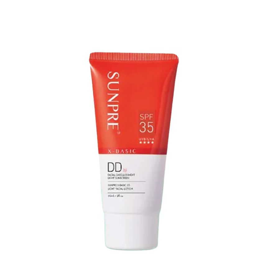 MONA FREMA SUNPRE DD X-Basic 35 Light Sunscreen Lotion: Kem Chống Nắng Lên Tông Tự Nhiên, Bảo Vệ Toàn Diện Cho Da Nhạy Cảm