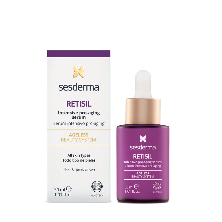 SESDERMA RETISIL INTENSIVE PRO-AGING SERUM: Tinh Chất Retisil - Tái Tạo, Giảm Nhăn Sâu & Nâng Cơ Toàn Diện