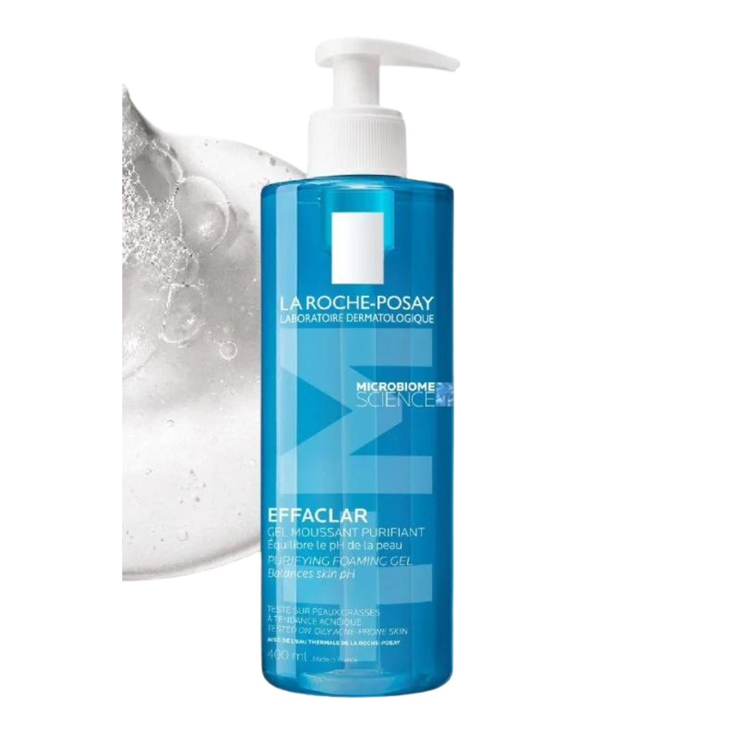 LA ROCHE POSAY EFFACLAR PURIFYING FOAMING GEL / GEL RỬA MẶT LÀM SẠCH SÂU 400ML