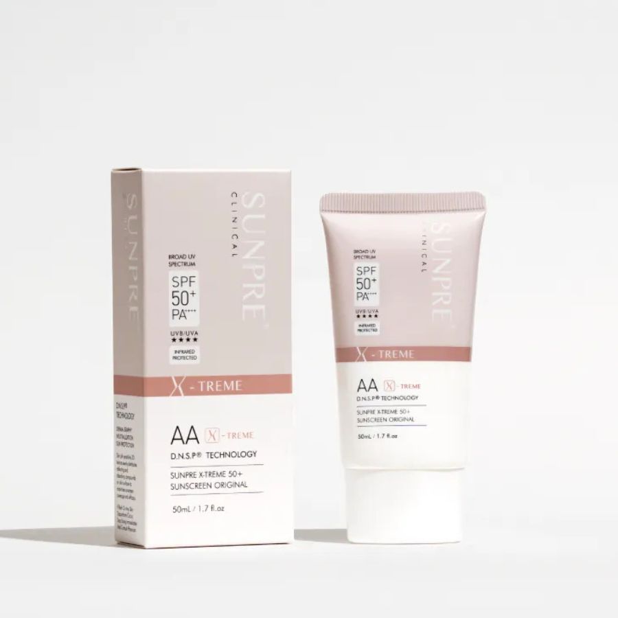 MONA FREMA SUNPRE AA X-TREME 50+ ORIGINAL SUNSCREEN KEM CHỐNG NẮNG CAO CẤP KHÔNG MÀU