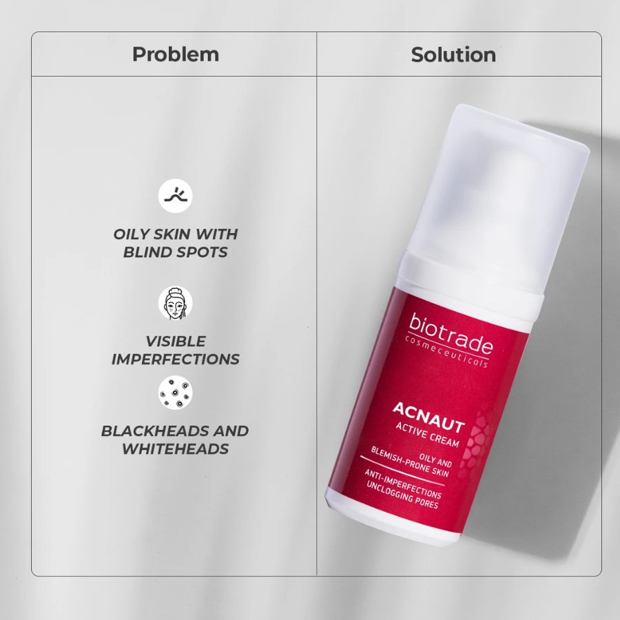 ( Date 1-2028 ) BIOTRADE ACNAUT ACTIVE CREAM 30ML / KEM TRỊ MỤN HOẠT TÍNH