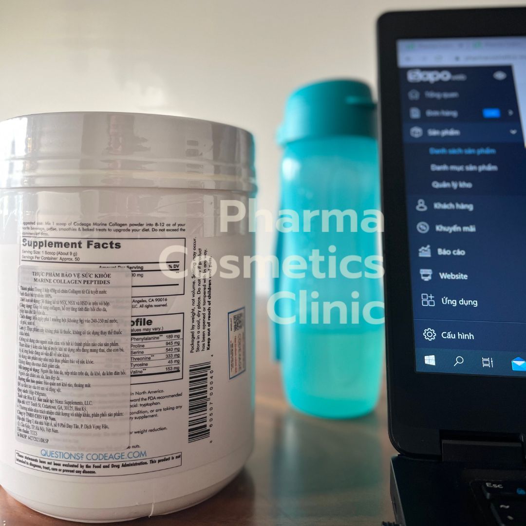 ( Date 23-05-2027) WILD CAUGHT MARINE COLLAGEN PEPTIDES POWDER / BỘT COLLAGEN THỦY PHÂN CAO CẤP