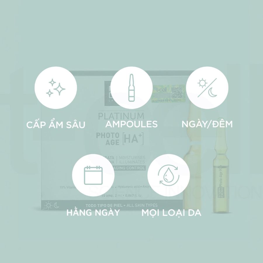 MARTIDERM PLATINUM PHOTO AGE HA+ / AMPOULES 15% VITAMIN C NGUYÊN CHẤT