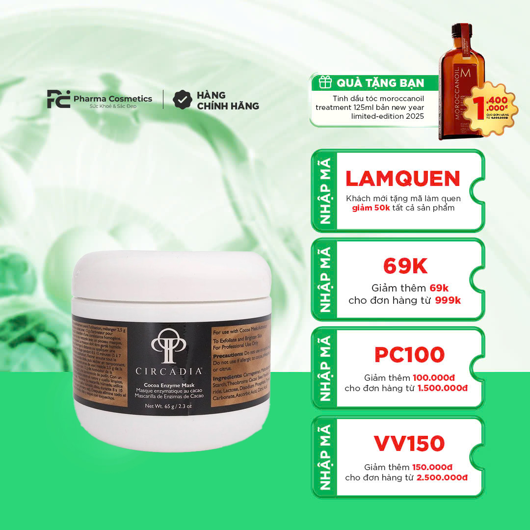 CIRCADIA COCOA ENZYME POWDER: Tẩy Tế Bào Chết Dịu Nhẹ & Chống Viêm Từ Tinh Chất Ca Cao