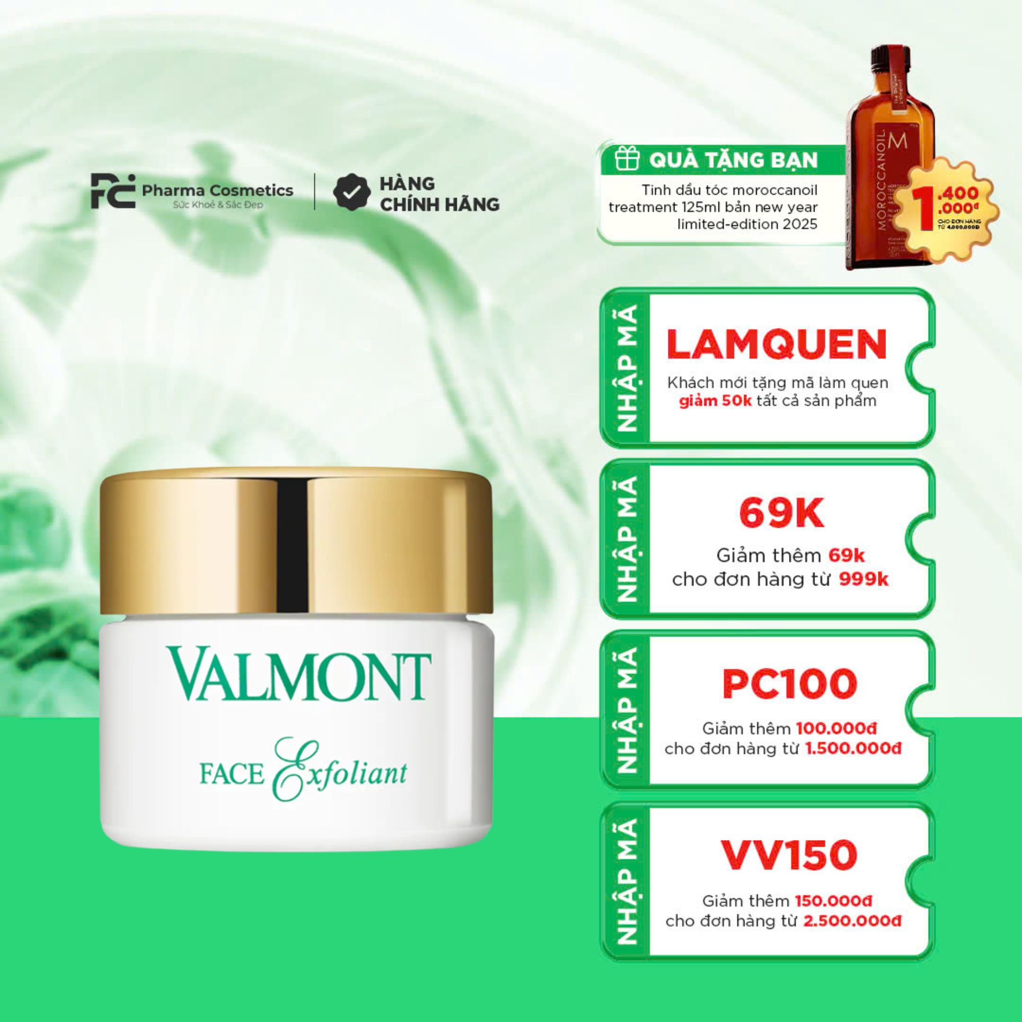 VALMONT FACE EXFOLIANT: Kem Tẩy Tế Bào Chết Tái Sinh Da - Mềm Mượt & Rạng Rỡ