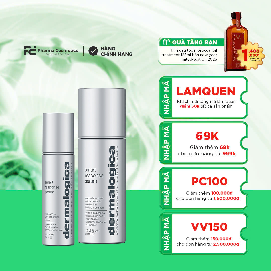 DERMALOGICA SMART RESPONSE SERUM: Tinh Chất “Thông Minh” - Cấp Ẩm, Sáng Da & Chống Lão Hóa Vượt Trội