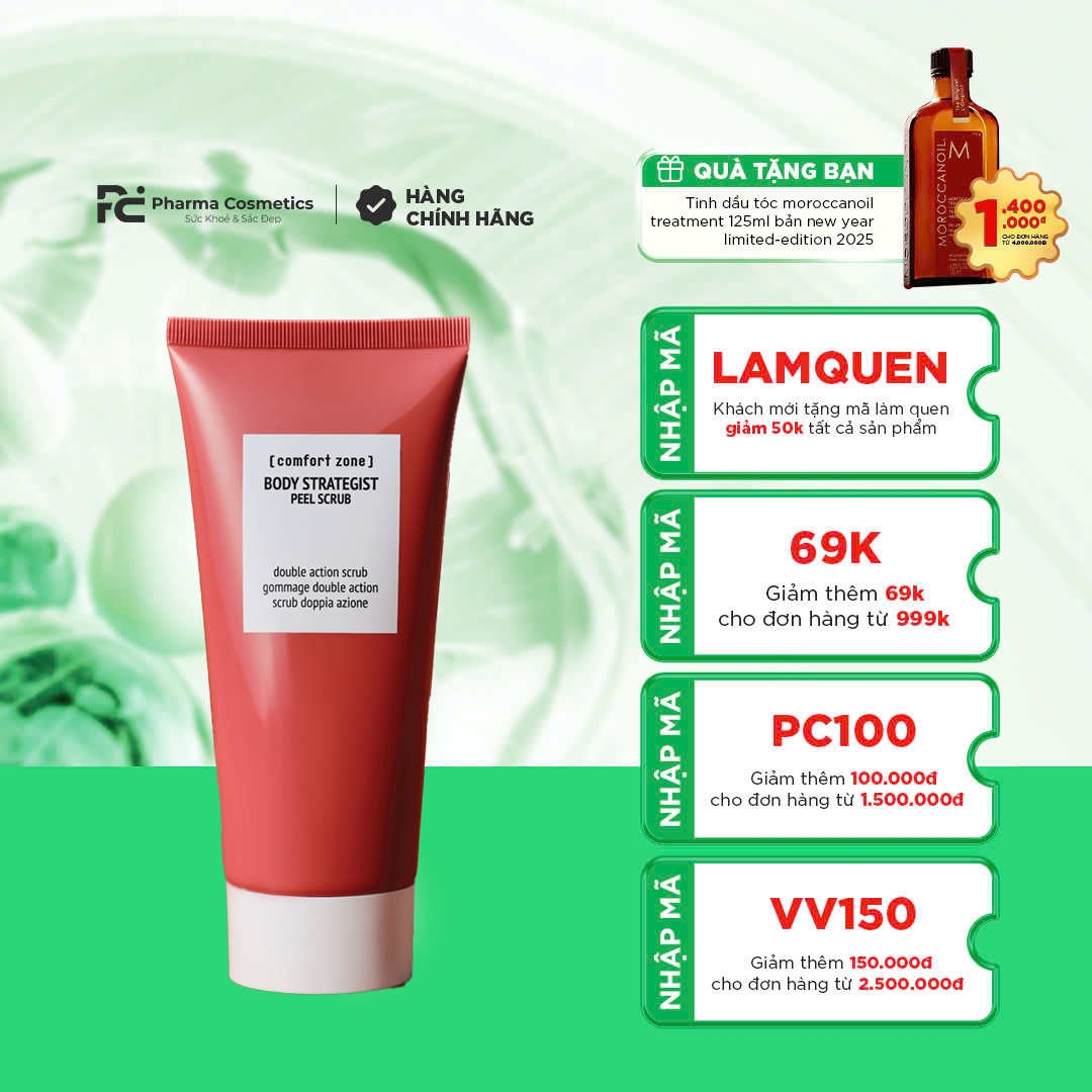 COMFORT ZONE BODY STRATEGIST PEEL SCRUB: Tẩy Da Chết Toàn Thân - Mềm Mại & Tươi Mới Làn Da