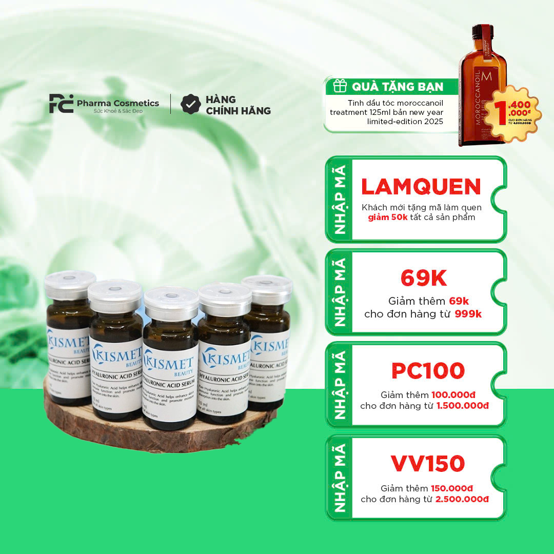 KISMET HYALURONIC ACID SODIUM SERUM: Tinh Chất Cấp Ẩm Đa Tầng, Cho Làn Da Căng Mọng Rạng Rỡ