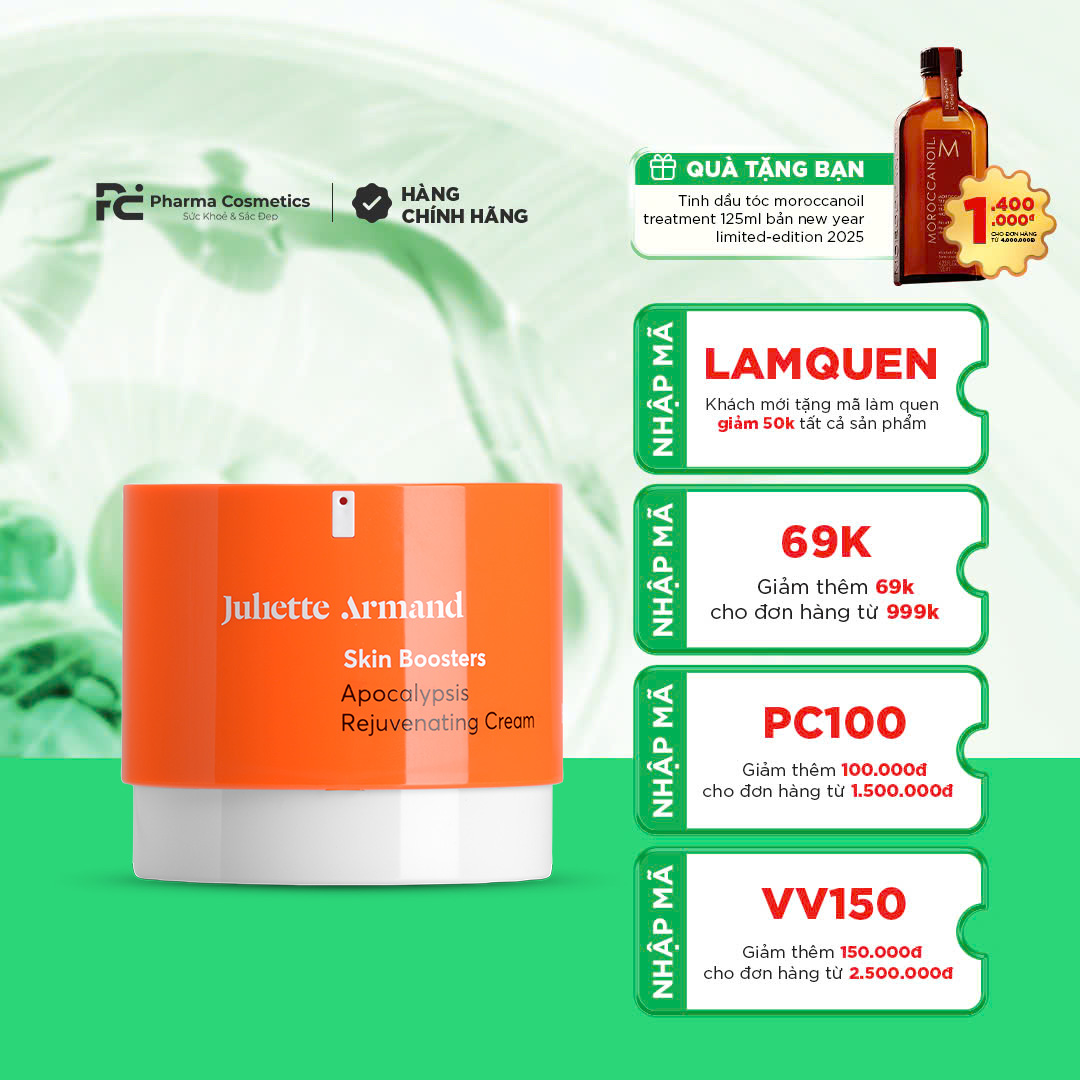 JULIETTE ARMAND APOCALYPSIS REJUVENATING CREAM: Kem Tái Tạo & Phục Hồi Chuyên Sâu, Cải Thiện Sẹo & Nếp Nhăn