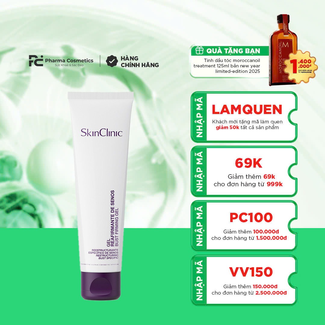 SKINCLINIC BUST FIRMING GEL: Gel Nâng Cơ & Săn Chắc Vùng Ngực, Cho Vẻ Ngoài Tươi Trẻ