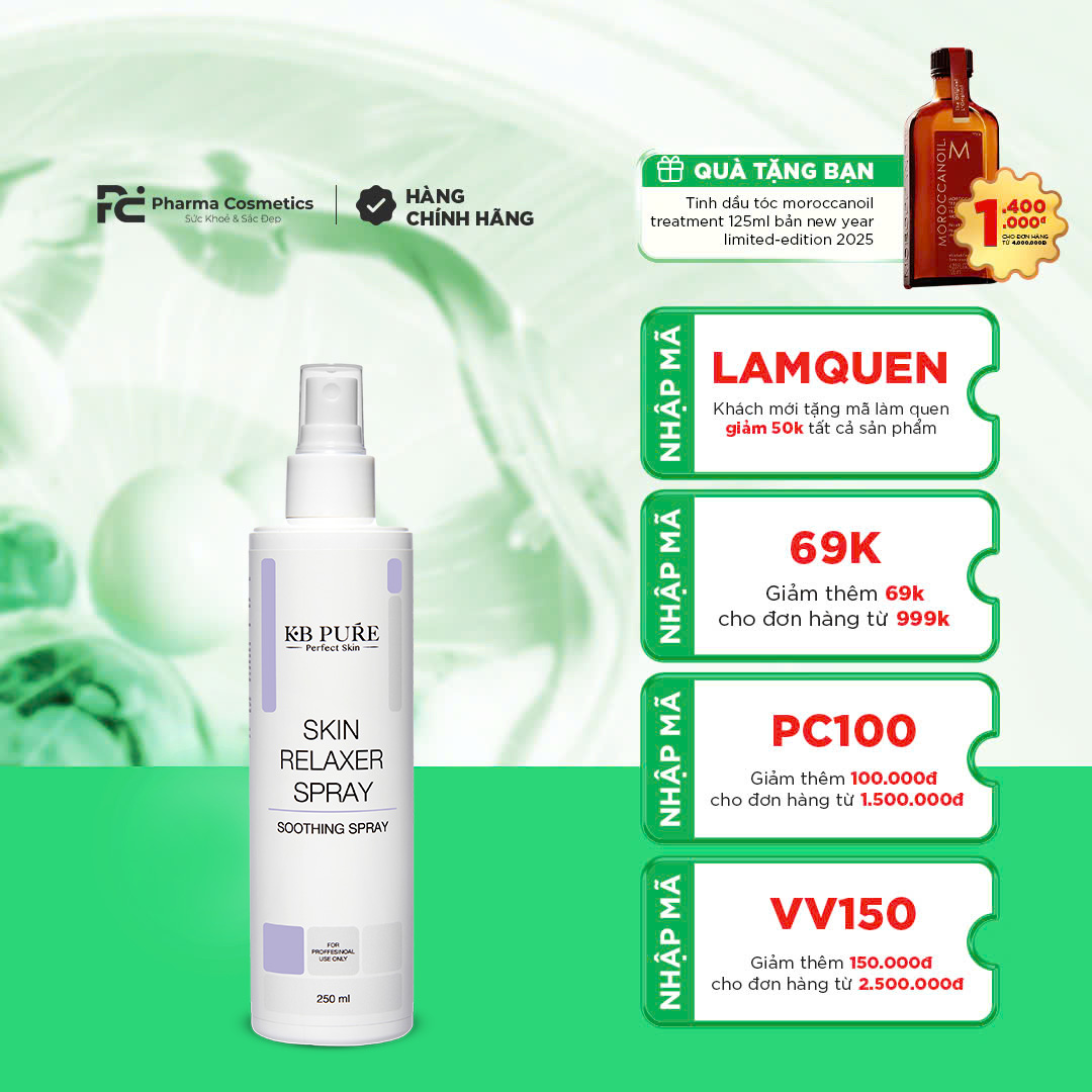 KB PURE SKIN RELAXER SPRAY: "Vị Cứu Tinh" Đa Năng Cho Làn Da Kích Ứng & Thiếu Ẩm