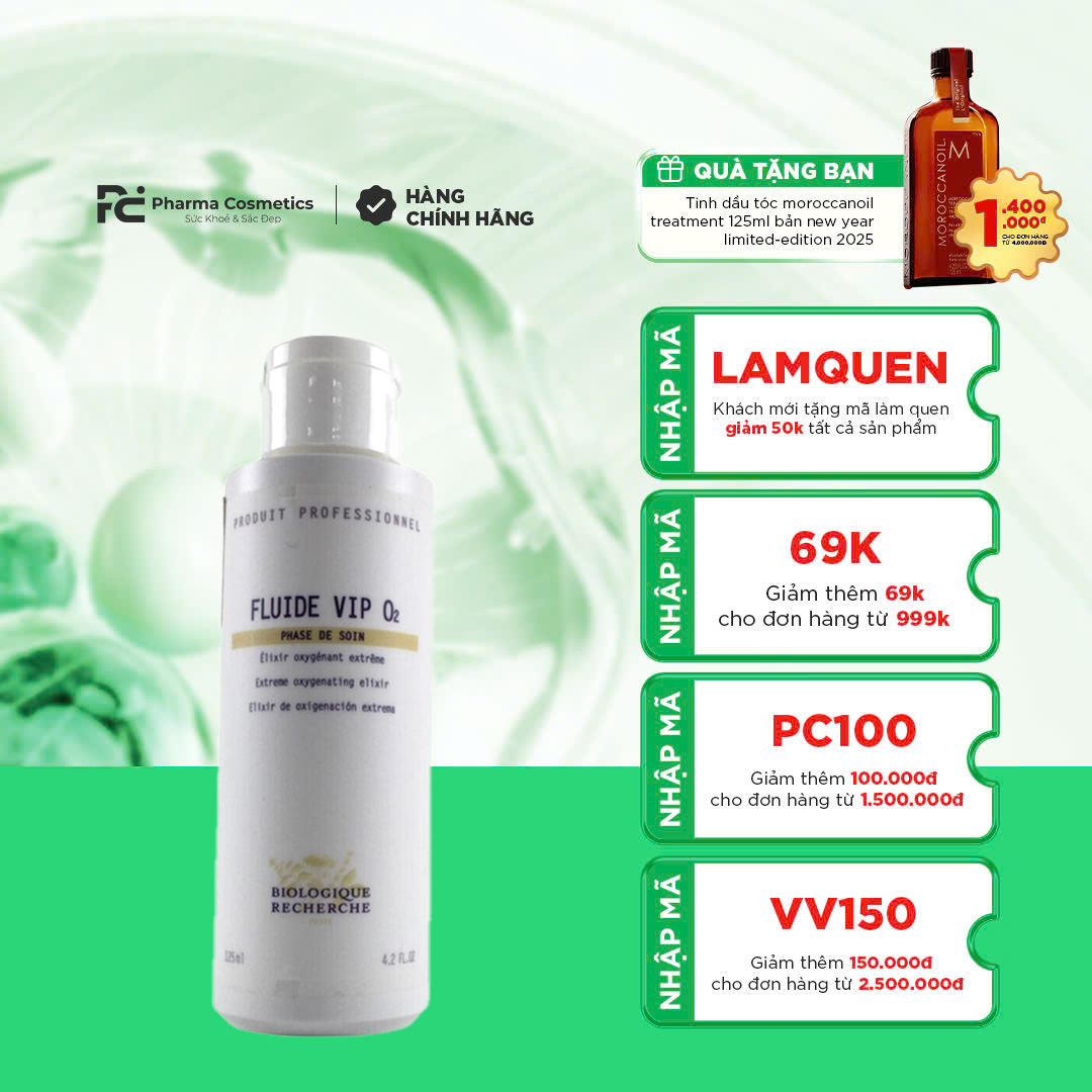 Fluid Vip O2 BIOLOGIQUE RECHERCHE FLUIDE VIP O2 / TINH CHẤT CHỐNG OXY HÓA, MANG LẠI ...