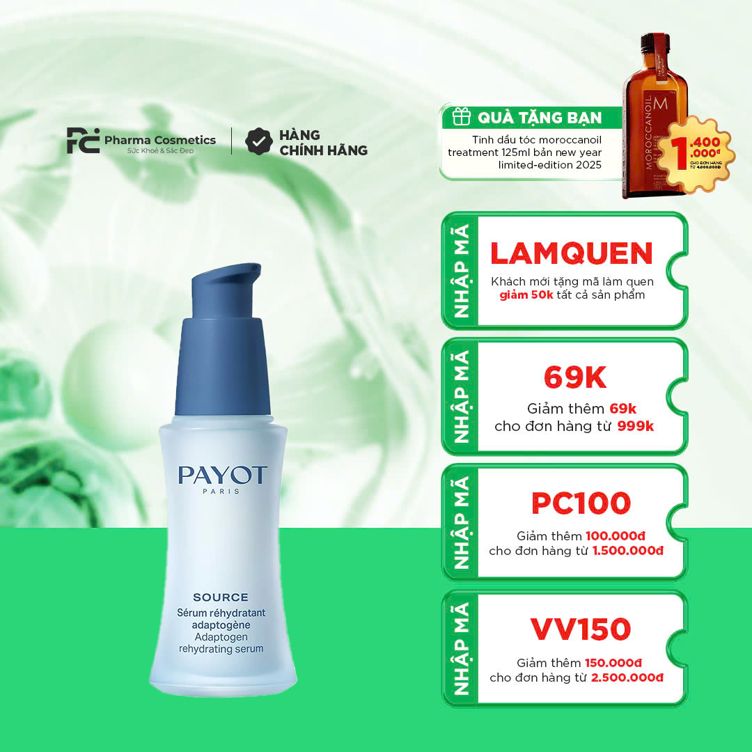 PAYOT SÉRUM RÉHYDRATANT ADAPTOGÈNE ADAPTOGEN REHYDRATING SERUM / TINH CHẤT CẤP NƯỚC PHỤC HỒI DA