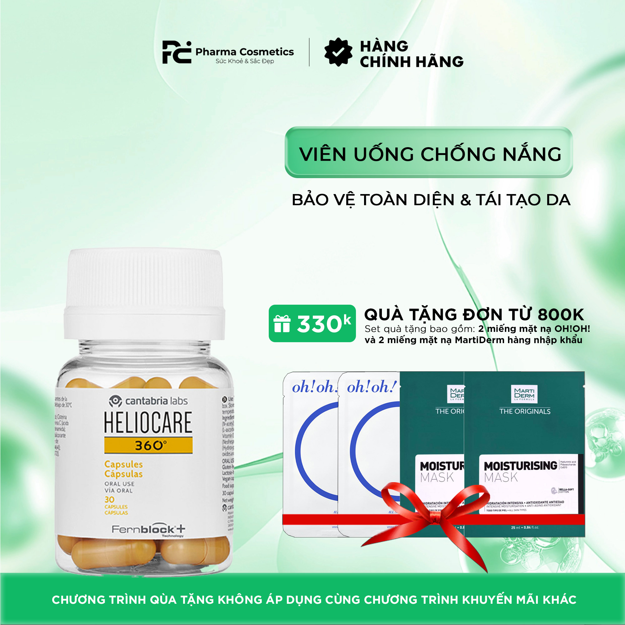 HELIOCARE 360º ORAL: Viên Uống Chống Nắng Phổ Rộng - Bảo Vệ Toàn Diện & Tái Tạo Da
